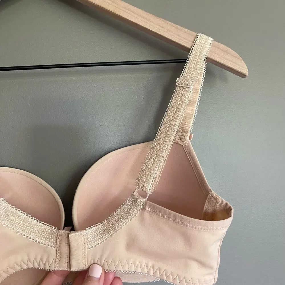 Freya Deco Nude Plunge UW Moulded Cup Bra Size 30DDD‎ Nude Beige Underwire